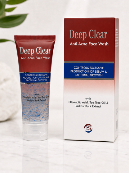 Deep Clear Anti-Acne Face Wash for Excess Sebum Control