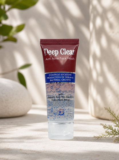 Deep Clear Anti-Acne Face Wash for Excess Sebum Control