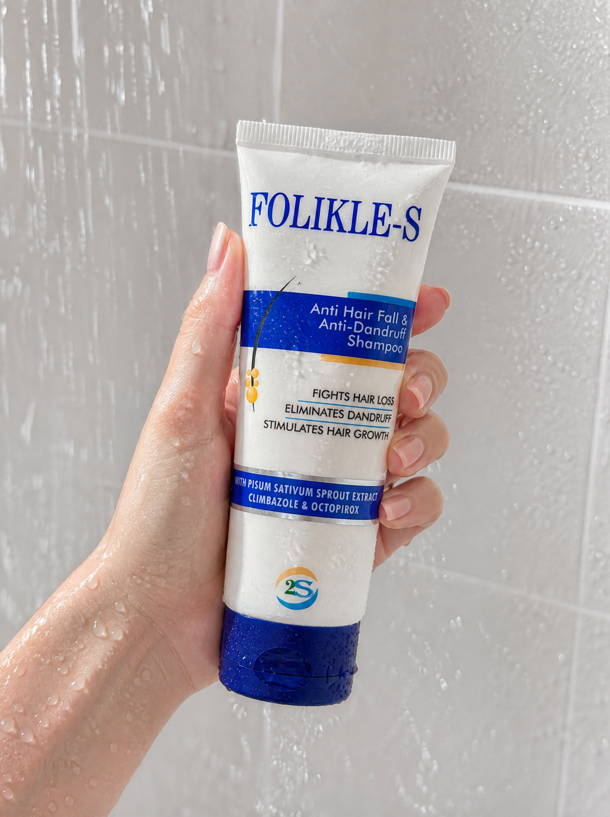 Folikle-S Anti-Hair Fall Shampoo for Dandruff Control