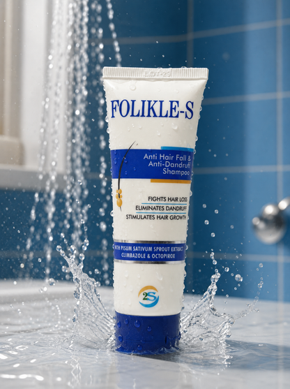 Folikle-S Anti-Hair Fall Shampoo for Dandruff Control